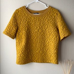 Yellow patterned top